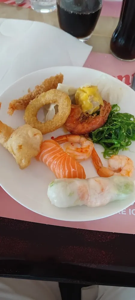 Calamar Frit Rouleau de Printemps Crevette